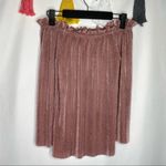 J.O.A. Revolve Pleated Off Shoulder Top in Pink Photo 10