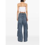 Moschino Jeans Strapless Cropped Top in White Small New Womens Tube Tank Photo 12