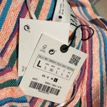 ZARA NWT  Textured Weave Jacket Striped Boho L Bloggers Fave Photo 5