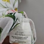 Lily White Blouse Floral Print Top Yellow Pink Green V-Neck Tie Front Casual Photo 6