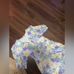 Baltic Born  floral maxi pansy print L maxi dress holiday party classic boho $129 Photo 5