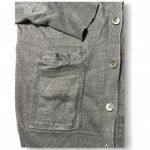 J.Crew Gray Linen Knit Cardigan with Pockets size Medium Photo 2