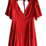 Free People  Open Back Floral Mockingbird Lace Trim Mini Photo 3