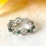 Four Leaf Clover Ring, Size 7 🍀 Silver Photo 0