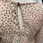 Everly  Womens Small 3/4 Sleeve Dress Peach Print Cute Kidcore‎ Boutique Photo 4