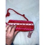 Kate Spade NWT x Target Women's Red & Pink Beaded Shoulder Bag Casual Photo 9