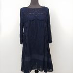 Holding Horses Holding Horses Anthropologie Sz S Navy Blue Augusta Crochet Lace Swing Dress Photo 2
