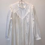 Unique Vintage Le Voy's Size XL Vintage White Long Chiffon Robe Peignoir Lingerie Nightgown Photo 2