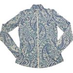 Sigrid Olsen  Golf Tennis Paisley Full Zip Athletic Long Sleeve Shirt Jacket XS Photo 1
