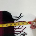 Scarf 100% Cashmere Multi Plaid Fringe Trim Classic Scotland Luxurious One Size Black Photo 5