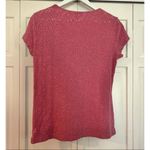 Sundance  pink eyelet tshirt size small Photo 4
