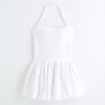 Abercrombie & Fitch Abercrombie YPB motionTEK Halter Bubble Hem Mini Dress Photo 6