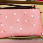 Coach NWOT  Wristlet Wallet Pink Gold With Floral Print MSRP $125 Photo 2