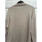 Uniqlo mockneck knit long sleeve top Large in oatmeal Photo 2