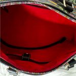 Dooney & Bourke  Black Floral Women's Boston Bag with Rainbow Zipper EUC Photo 7