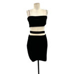 Tiger Mist  Candice Velvet Cutout Dress Black‎ Mini Size Large Photo 2