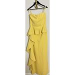 Chiara Boni  La Petite Robe Eliska Ruffle Strapless Gown Soleil Size IT 50/ US 14 Photo 3