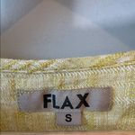 Flax  Linen Yellow Gingham Dress Photo 5