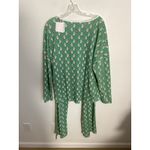 Lila + Hayes Audry Pajamas NWT Women's size‎ XL Green Photo 3