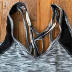 gray and black marbled athletic sports bra Photo 1