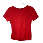 Nike NFL Giants Dri-Fit Red V-Neck Short Sleeve Tee Photo 1