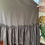 Leona by Lauren Leonard Chocolate Brown Halter Ruffle Maxi Dress Photo 4