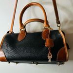 Dooney & Bourke VINTAGE Gladstone Black Tan All Weather Leather Crossbody Purse Photo 9
