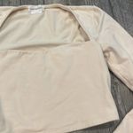 Lovers + Friends Cream Long Sleeve Crop Top Photo 2
