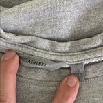 Athleta  Heather Gray Cityscape Pullover Sweatshirt with Zipper Hem Photo 1