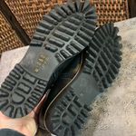 All Black Women’s Black Leather Zip Side Shoes Size 38 Photo 6