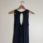 Free People  tank Dress Womens Medium Maxi Sleeveless V Neck Ruched ribbed Photo 6