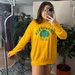 Forever 21  Grand Prix Crew Neck Pullover Sweatshirt Yellow Size Medium Photo 3