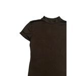 Popular 21  Bodysuit Black Knit Top Crew Neck Women's Small Short Sleeve NEW Photo 2