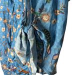 Carolina K Pant Floral Jacquard Jumpsuit Pantsuit Medium Blue Photo 8