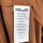 Diane Von Furstenberg  Satin Pintucked Button Front Silk Blend Romper Size 14 Photo 10