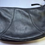 The Sak  Black Gray Leather Shoulder Strap Purse Pink Label Silver Hardwa… Photo 3