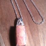 Mojave Orange Turquoise 18K Plated Pendant Stainless Steel Necklace Photo 8