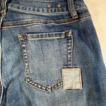 CAbi Womens Dark Wash Low Rise Patch Work Slim Boyfriend Jeans 4 Photo 7