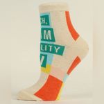 Blue Q B*tch, I am Reality TV Women’s Ankle Socks by  NWT Photo 1
