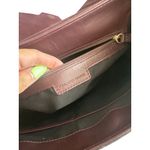 GERARD DAREL Purple Leather Suede Large Crossbody Saddle Handbag Photo 3