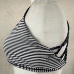Lululemon athletica Black and White Striped Sports Bra SZ 10. Photo 0