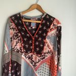 Johnny Was  Roslyn Toni Floral Patchwork Blouse Small Photo 2