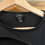 River Island  Cutout Black Long Sleeve Ribbed Top Photo 1