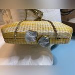 LIKHÂ Yellow Orange & Cream Woven Clutch Purse NEW Handmade Bag Photo 10