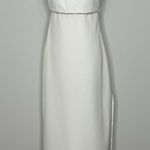 Sachin + Babi BHLDN White Embellished Midi Dress Size 2 | Crystal Straps & Waist Photo 0