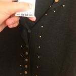 DKNY NEW!  black shirt %100 tussah silk short sleeve open front Photo 4