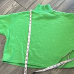 ZARA  Bright Green Knit crop Sweater long sleeve Photo 4