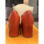 Miz Mooz Penni Red Leather Platform Heeled Loafer Womens 37 / US 6.5-7 Twee Photo 6