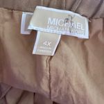 Michael Kors Tan Linen Blend Wide Leg Pants, Size 4X, NWT Photo 5