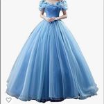 Women’s Fairy Tale Prom Party Dress with Corset back Size 2 NWT Blue Photo 9